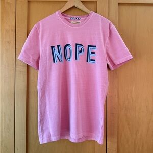 Garment dyed pink Graphic mens T-Shirt